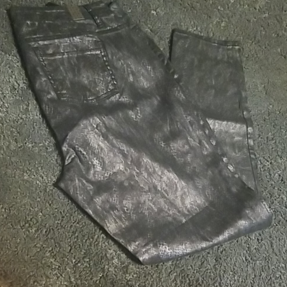 Snakeskin Printed Pants